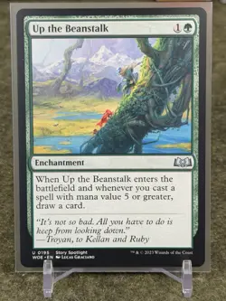 Up the Beanstalk 💎 Wilds of Eldraine #195 WOE Regular - NEVER PLAYED NM/M - Image 1