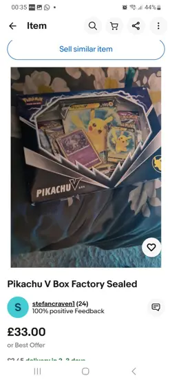 Pokemon TCG Pikachu V Box Factory Sealed Brand New - Image 1