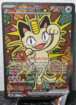 Meowth ex 121/088 ENGLISH Special Illustration Rare - Perfect Order SIR Pokemon - Image 1