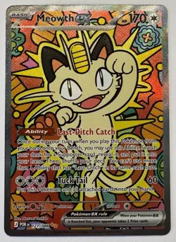 Meowth ex 121/088 ENGLISH Special Illustration Rare - Perfect Order SIR Pokemon - Image 1