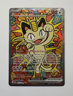 Meowth ex 121/088 ENGLISH Special Illustration Rare - Perfect Order SIR Pokemon - Image 2