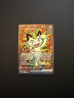 Pokemon TCG Meowth EX SIR 121/088 Rare Special Illustration -Perfect Order - Image 1