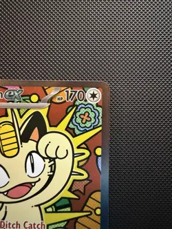 Pokemon TCG Meowth EX SIR 121/088 Rare Special Illustration -Perfect Order - Image 2
