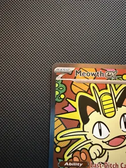 Pokemon TCG Meowth EX SIR 121/088 Rare Special Illustration -Perfect Order - Image 3