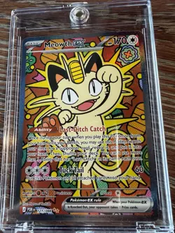 Meowth ex 121/088 ENGLISH Special Illustration Rare - Perfect Order SIR Pokemon - Image 1