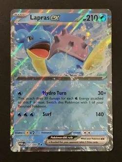 Lapras Ex 022/088 - Double Rare - Mega Evolution: Perfect Order - Pokemon TCG - Image 1