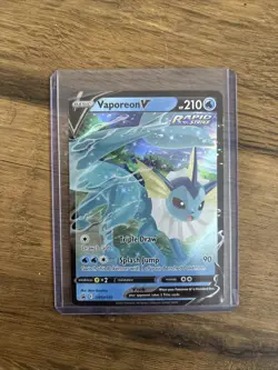 Vaporeon V SWSH150 Ultra Rare - 2021 Pokemon Black Star Promo NM - Image 1