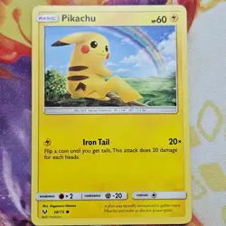 Pikachu Regular Common Shining Legends 28/73 LP Pokemon TCG - Image 1