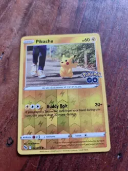 Pokemon Go Pikachu 027/078 Reverse Holo Common - Image 1