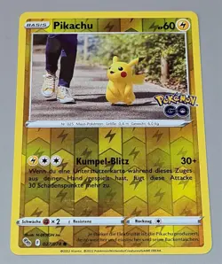 Pikachu # 027/078 Common Reverse Holo aus Pokemon Go 2022 Pokemon Deutsch Mint - Image 1