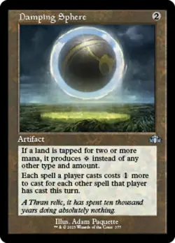 1 x Damping Sphere - Retro Frame - Dominaria Remastered - NM-Mint - MTG - Image 1