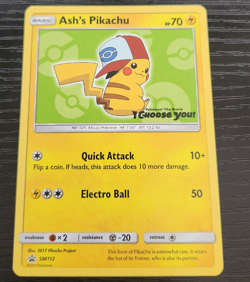 Ash's Pikachu SM112 Non Holo Pokemon Pokemon The Movie Promo English - Image 1