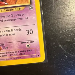 Pokemon TCG Xatu Neo Genesis 52/111 Regular - Image 4
