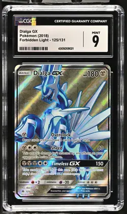 2018 Pokemon Forbidden Light #125 Dialga GX CGC 9 - Image 1