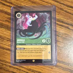 Disney Lorcana Ursula Deceiver of All Character Regular Card 91/204 - Image 1