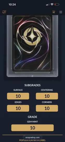 Disney Lorcana Pocahontas 241/204 Iconic Ace 10 Perfect Sub Grades Pop 1 - Image 3