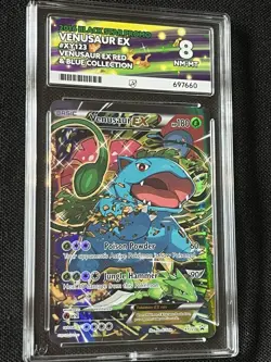 Venusaur EX XY123 Black Star Promo Pokemon Red Blue Collection 2016 Ace Grade 8 - Image 1