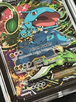Venusaur EX XY123 Black Star Promo Pokemon Red Blue Collection 2016 Ace Grade 8 - Image 3