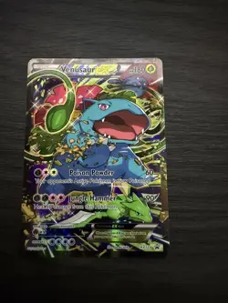 Pokemon TCG Venusaur EX XY123 BLACK STAR PROMO Full Art Holo NM/LP Ungraded - Image 1