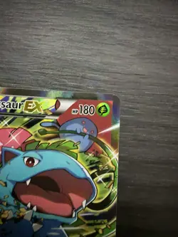 Pokemon TCG Venusaur EX XY123 BLACK STAR PROMO Full Art Holo NM/LP Ungraded - Image 4