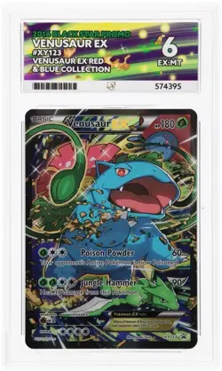 🌺Pokemon TCG Venusaur EX XY Evolutions XY123 Black Star Promo ACE 6 🌺 - Image 1