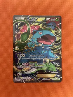 Pokemon TCG Venusaur EX XY123 Black Star Promo Full Art Holo Card - Image 1