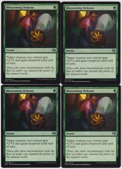 MTG 4X Blossoming Defense X4 Kaladesh Magic - LP/NM - Image 1