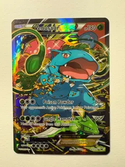 Pokemon TCG Venusaur EX XY123 Black Star Promo Full Art Card - Image 1