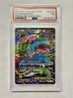 🍃 Venusaur EX XY123 Black Star Promo Red & Blue Collection Pokemon PSA 7 - Image 3