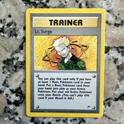 Lt. Surge 101/132 Gym Heroes Regular Pokemon Card - Image 1