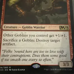 MTG / Goblin Trashmaster / M19 / #144 / Regular / Rare / NM - Image 2