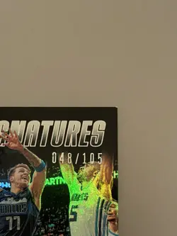 Luka Doncic Rookie Card Auto 048 /105 - Image 2