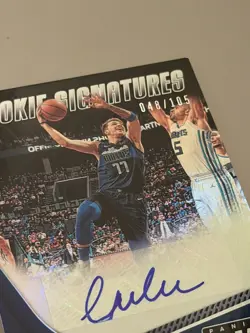 Luka Doncic Rookie Card Auto 048 /105 - Image 5