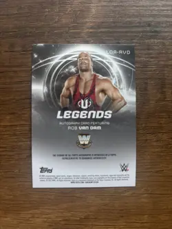2025 Topps Universe WWE #LGA-RVD Rob Van Dam Legends Autographs Auto - Image 2