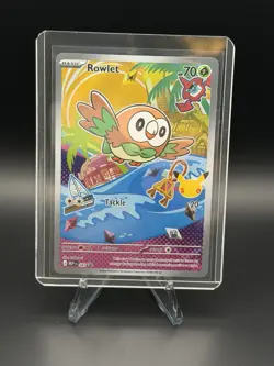 Pokemon First Partner Illustration Rowlet 43, Popplio 45, Litten 44 Pokemon Trio - Image 5