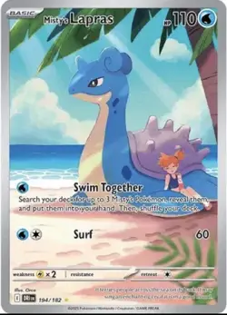 Misty's Lapras - 194/182 - Pokemon Destined Rivals Illustration Rare NM - Image 1