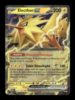 Carte Pokemon Electhor ex 145/165 151 FR - Image 1