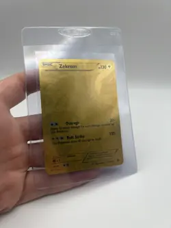 2013 Pokemon Black & White Legendary Treasures Zekrom Gold 115/113 Secret Rare - Image 4