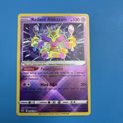 Pokemon Card Radiant Alakazam Silver Tempest 059/195 Near Mint - Image 4