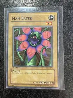 Yu-Gi-Oh! MAN EATER - LOB-075 - 1st Edition - NM Never Played With - Image 1
