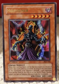 Yu-Gi-Oh! TCG Helpoemer Holo 1st Edition Ultra Rare PGD-058 - Image 1