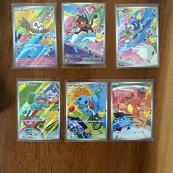 Pokemon 2026 First Partner Illustration Collection Series 1 Promos Set Lot Of 6 - Image 1