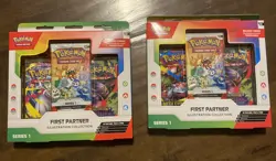 Pokemon First Partner Illustration Collection Series 1 Box Lot of 2 Promo SEALED - Image 1