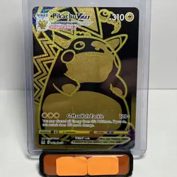 Pokemon TCG Lost Origin Pikachu VMAX Gold Hyper Rare Card TG29/TG30 - Image 1