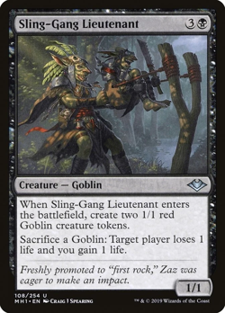 Sling-Gang Lieutenant #108 Modern Horizons MH1 Magic Gathering card MTG - Image 1