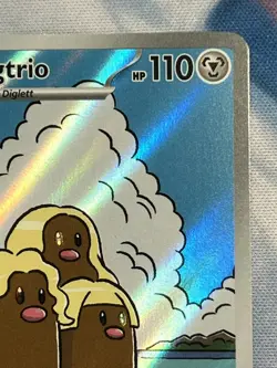 Alolan Dugtrio 208/191 SV08 Surging Sparks Illustration Rare FA Pokemon Card NM - Image 4