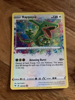 Pokemon Card TCG Rayquaza Vivid Voltage Holo Card 138/185 Amazing Rare - Image 2