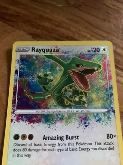 Pokemon Card TCG Rayquaza Vivid Voltage Holo Card 138/185 Amazing Rare - Image 5