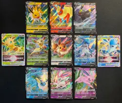 Eevee Evolutions V Promo Complete SWSH 11 Card Set Eeveelutions Pokemon TCG M/NM - Image 1