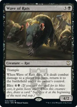 NM - Normal - Wave of Rats - 41 - Commander: Streets of New Capenna - Image 1